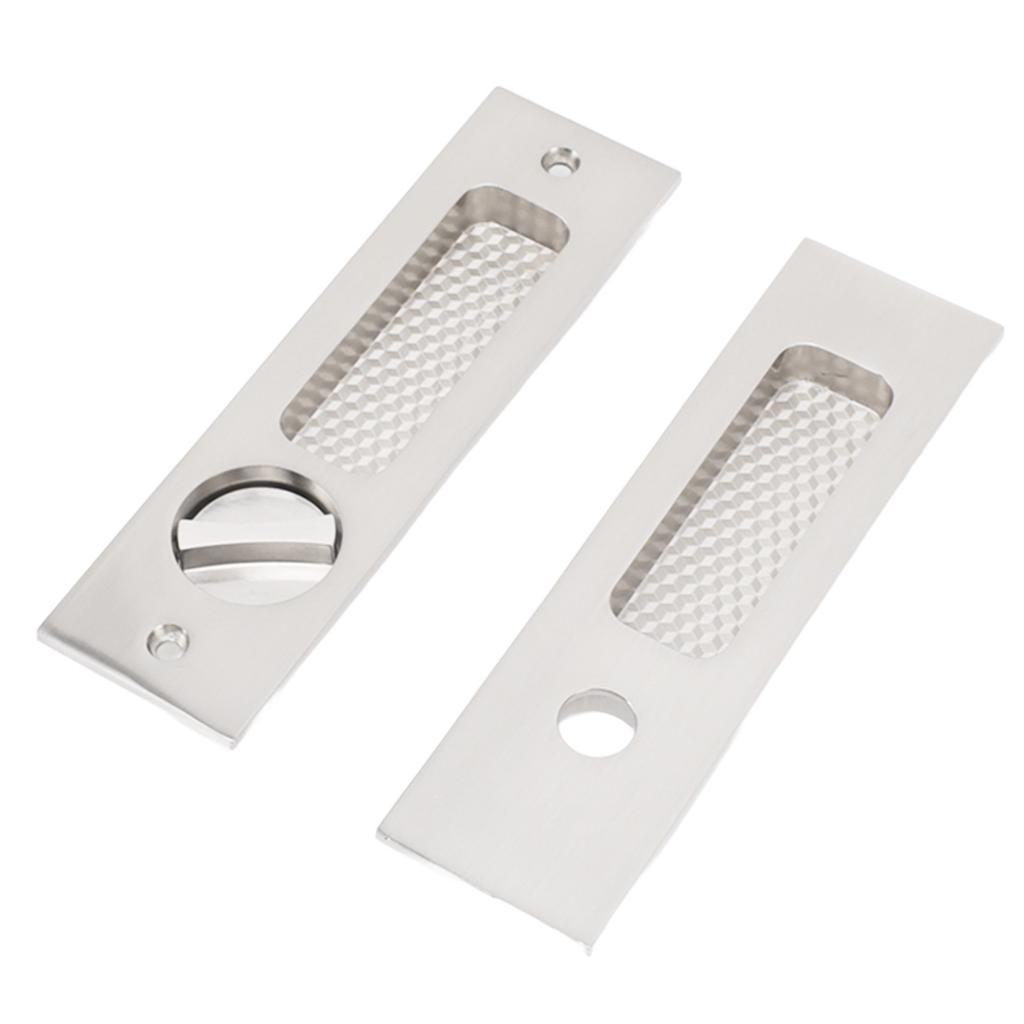 Sliding Door Mortise Lock with 2 Keys Zinc Alloy   Recessed Handle     for Wood Furniture Hardware