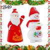 Handmade Craft Accessories 2Pcs Mini Christmas Figurine, Santa Claus Snowman Dolls, DIY for Micro Winter Home Desk Decor Landscape Dollhouse