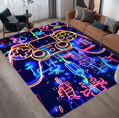 3D Game Carpet Boys Room Large Gaming Rug Controller Design Children's Crawling Play Anti-Slip Floor Mat Home Bedroom Decor Rugs