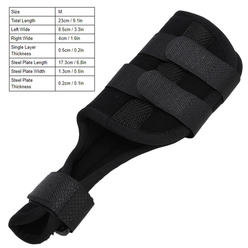 Aluminium Alloy Splint Wrist Sprain Recovery Support Thumb Brace Protector Right HandM