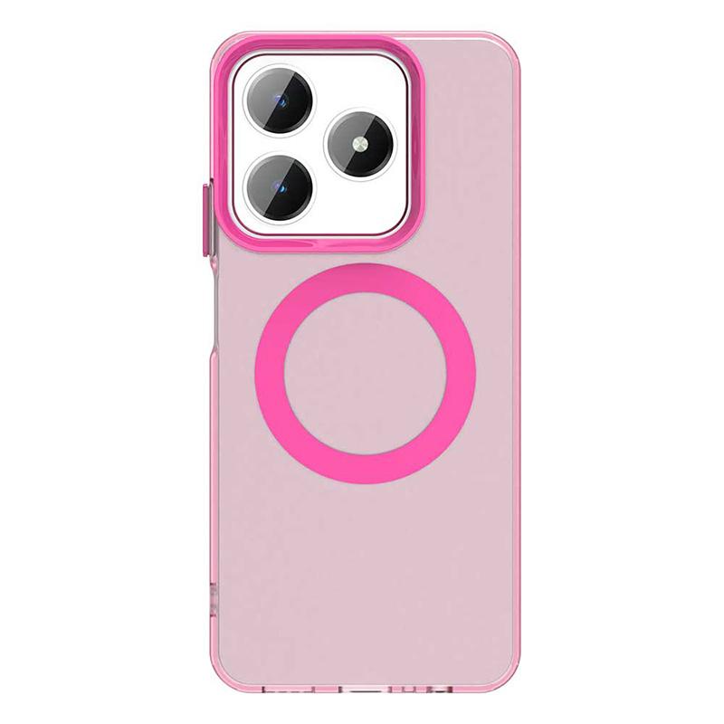 For Realme C61 C63 Magnetic Luxury Matte Translucent Shockproof Case For Realme C63 For Magsafe Wireless Charge Cover