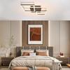 Plafonnier LED - NETTLIFE - Salon 32W - Noir - Métal - Télécommande