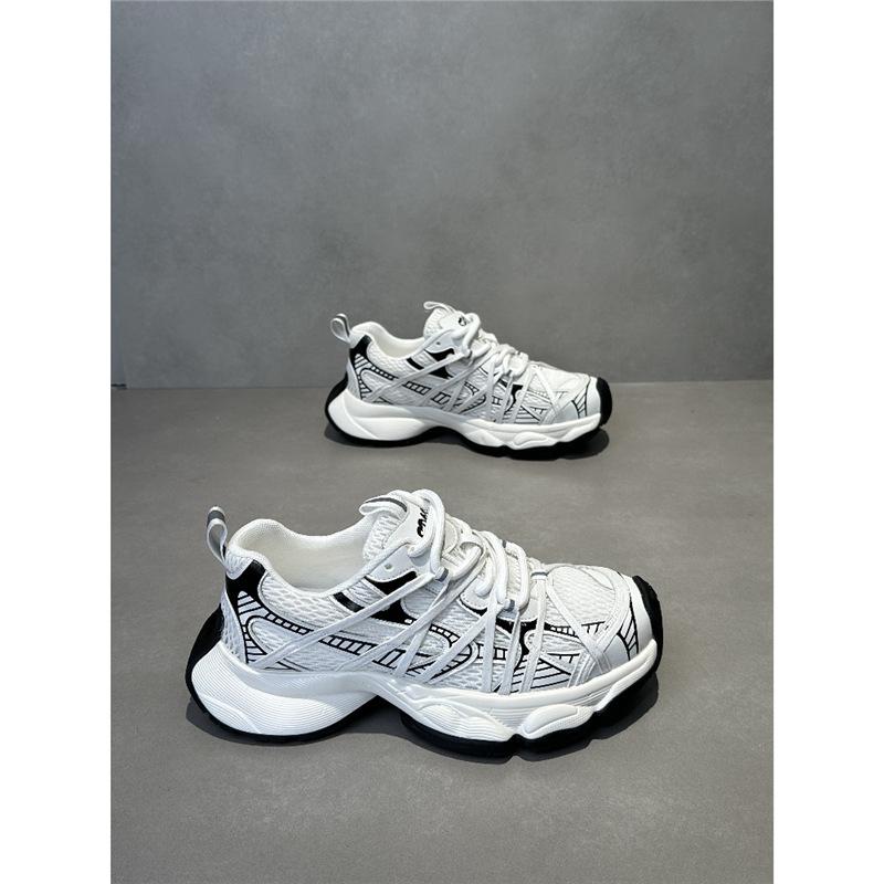 Platform dad shoes new comfortable breathable mesh soft sole casual
