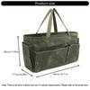 Borsa Portaoggetti in Tela Pesante per Cucina all'Aperto Campeggio Pentole Grande Capacità Impermeabile con Comoda Maniglia per il Trasporto