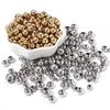 10-100pcs/lot 2-10mm Stainless Steel Beads Large Hole Beads Round Loose Spacer Beads DIY Bracelets Necklace For Jewelry Making