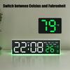 Digital Alarm Clock for Bedroom Desk Clock for Living Room Bedroom with Large Number,Dimmer,Loud Alarm Temperature