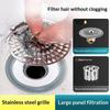 Stainless Steel Floor Drain Filter Anti-Clog Anti-Odor Insect Proof Drain Cover for Kitchen Bathroom Outdoor Patio