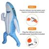 Shark Inflatable Costume, Blow Up Cosplay Suit for Adults Kids, Giant Novelty Halloween Fancy Dress Party Outfit with Fan Blower,
