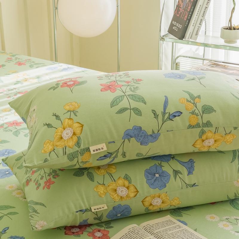 Cotton Thickened Pillowcase 48cm*74cm 2 Piece Beauty Floral Printing Pillow Case Cover For Bedroom