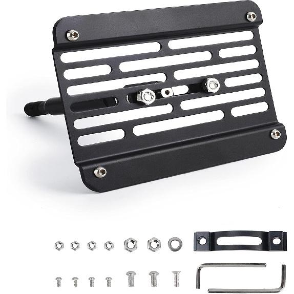 Front Bumper Tow Hook License Plate Mount Relocator Bracket Mounting Bolt Adapter Kit for Subaru BRZ WRX Crossbrek Forester Toyota 86 Prius Scion