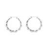 Gold Hip Hop Bamboo Hoop Earrings – Extra Large Exaggerated Circle Studs