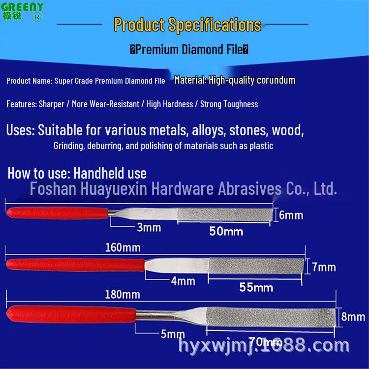 Diamond Electroplated Alloy Mini Files for Shaping