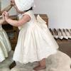 Elegant Dresses Girls Christmas Solid Lace Girl Party Dress Princess Birthday Wedding Costume Clothes