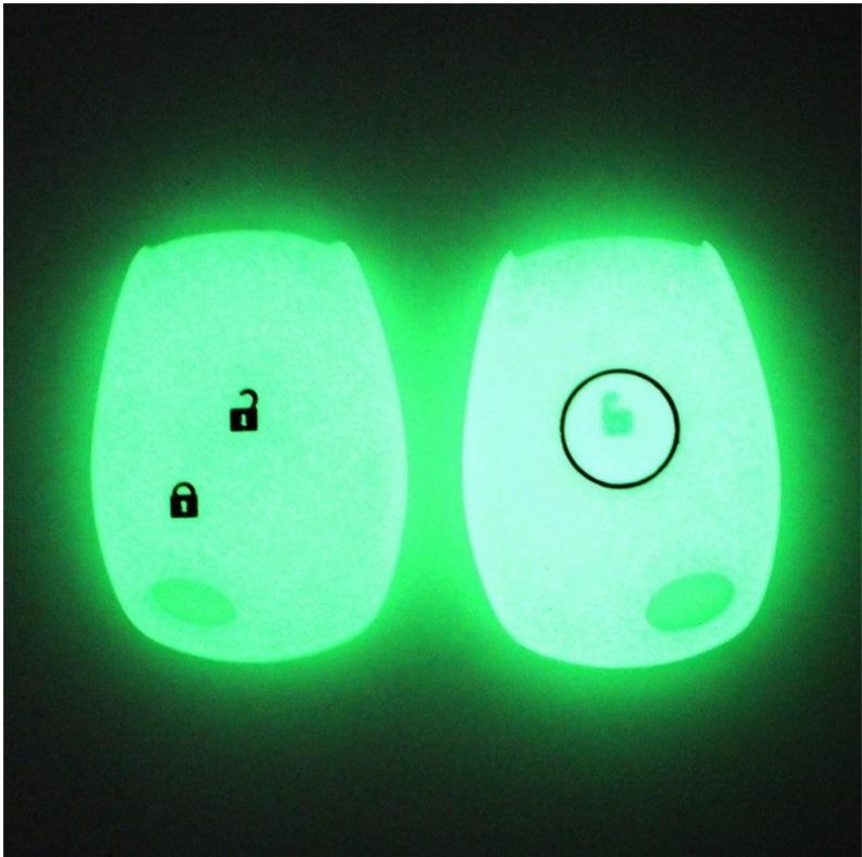 Custodia in Silicone Multicolore Smart a 2 Pulsanti per Chiave Auto Renault