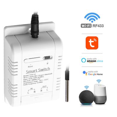 Thermostat intelligent WiFi Tuya, module d'automatisation pour surveillance de la température de la maison connectée, compatible avec la commande vocale Alexa