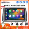 TOYOUSONIC 7 inch Autoradio WiFi voor FIAT Panda 2003 - 2012 GPS Stereo Navigatie Multimedia Videospeler 2 din Android Head Unit