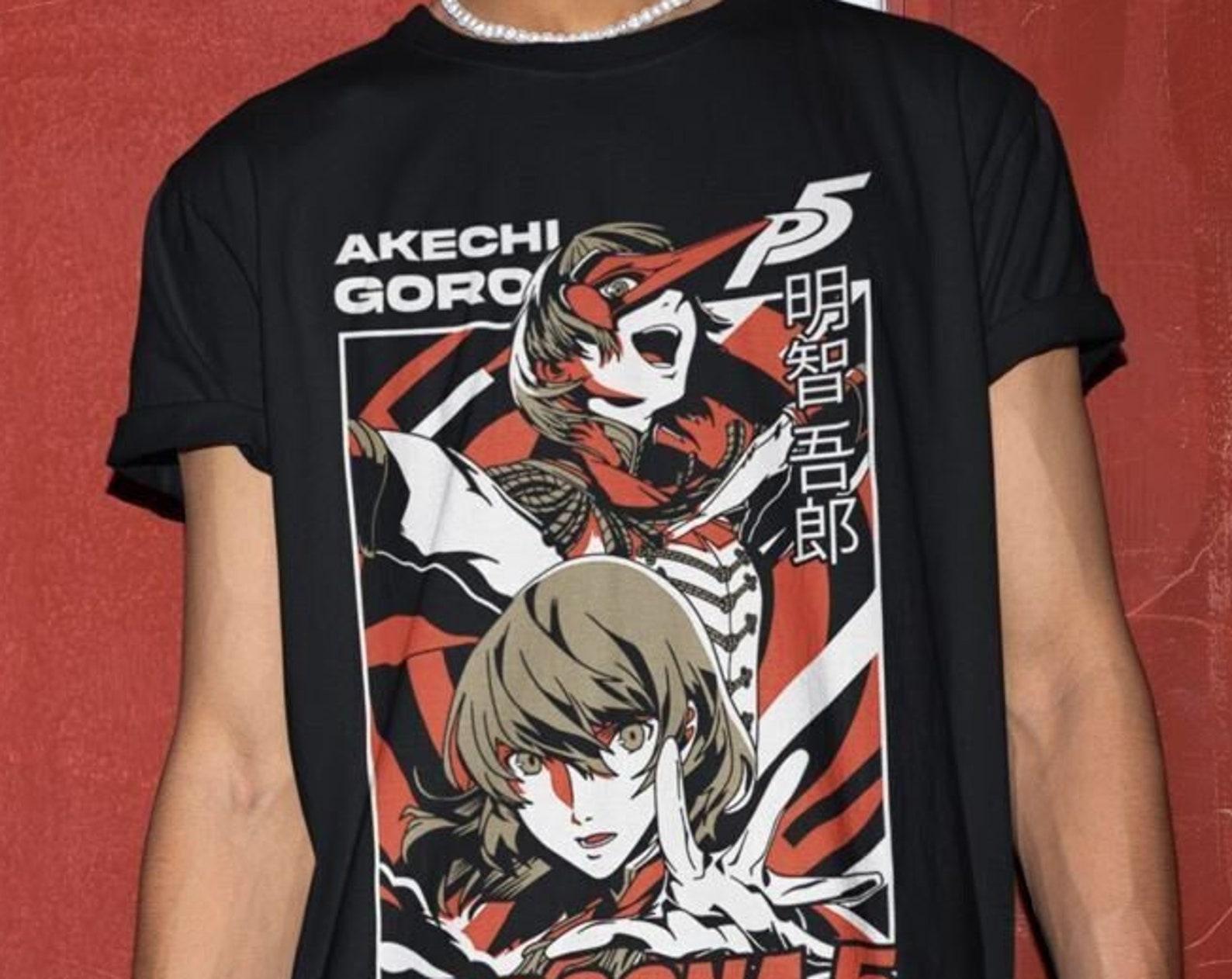 Persona 5, Goro Akechi, Shin Megami Tensei, Game Gift, Gaming Shirt, Anime T-Shirt, Manga Shirt, Gift for Gamer,Online Gamer Gift Video Game M