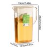 Plastic Fridge Jug 2L With Filter Lid Transparent Sealing Kettle With Handle Transparent Water Infuser Pitcher