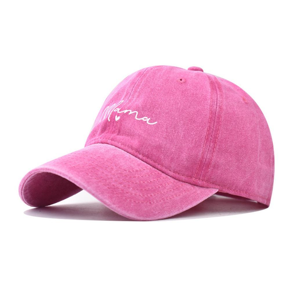 Washed Cotton Baseball Hats Adjustable Baseball Cap Fashion Outdoor Sunscreen Hats Gifts розы красного