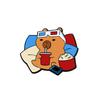 Kapibara Brooch Cute Cartoon Anime Capybara Badge Personalized Backpack Men's and Women's Accessories Decorations Pin Buckle