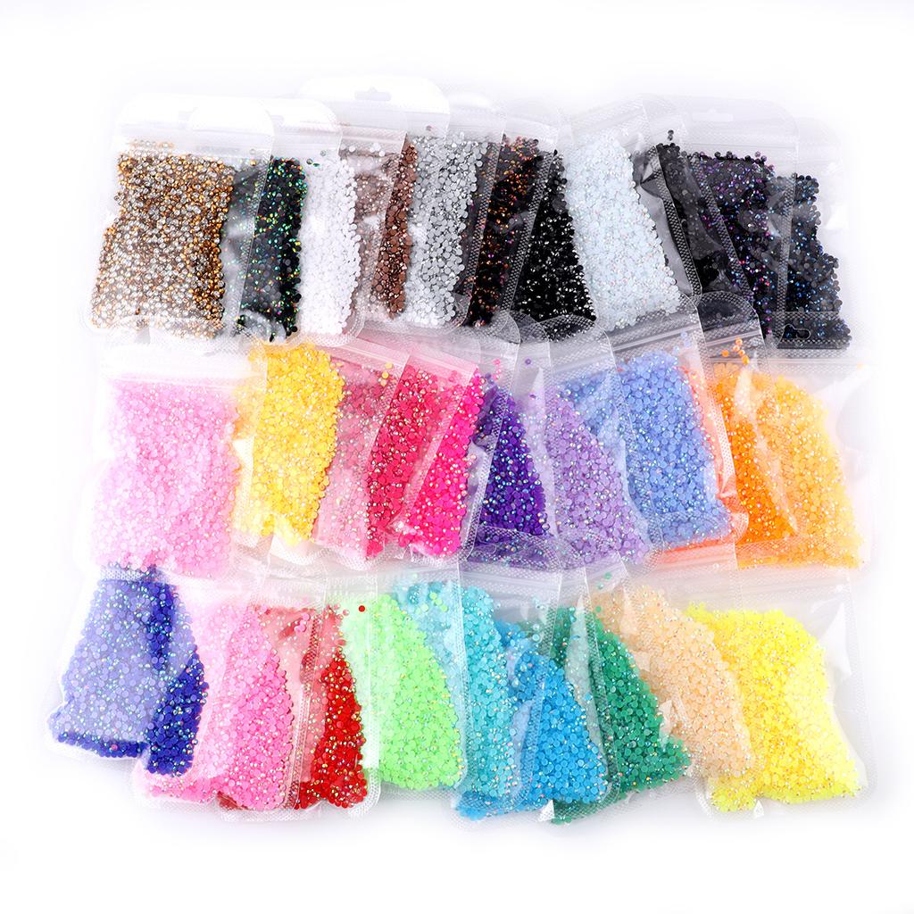 2Mm3Mm4Mm Flatbunn Resinbor DIY Håndlaget Mobiltelefondeksel Skjønnhetsklistremerke Bor