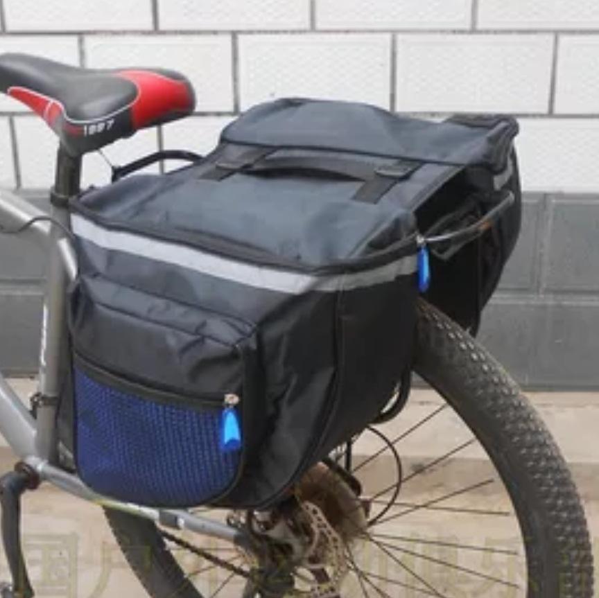 Suport pentru scaunul din spate pentru bicicletă, rezistent la apă. Pachete laterale Geantă dublă