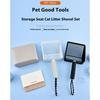 MultiPurpose Cats Litter Scoops Stainless Steel Handle for Household Cage Cleaning Litter Cleaning Tool