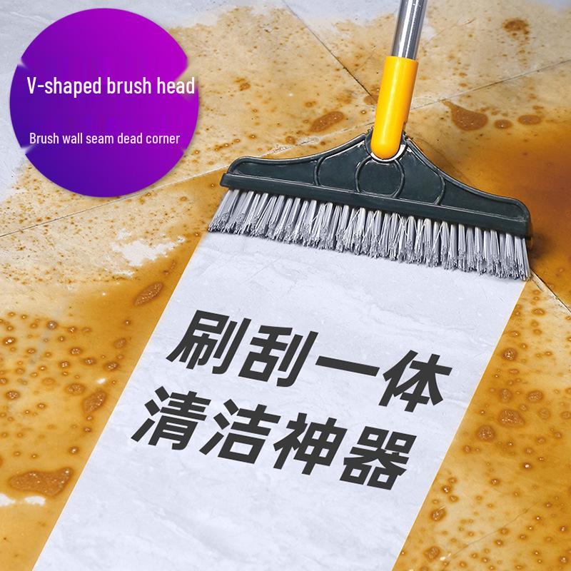 Antibacterial Stiff Bristle Floor & Tile Grout Brush for Bathroom, Wall & Toilet Cleaning