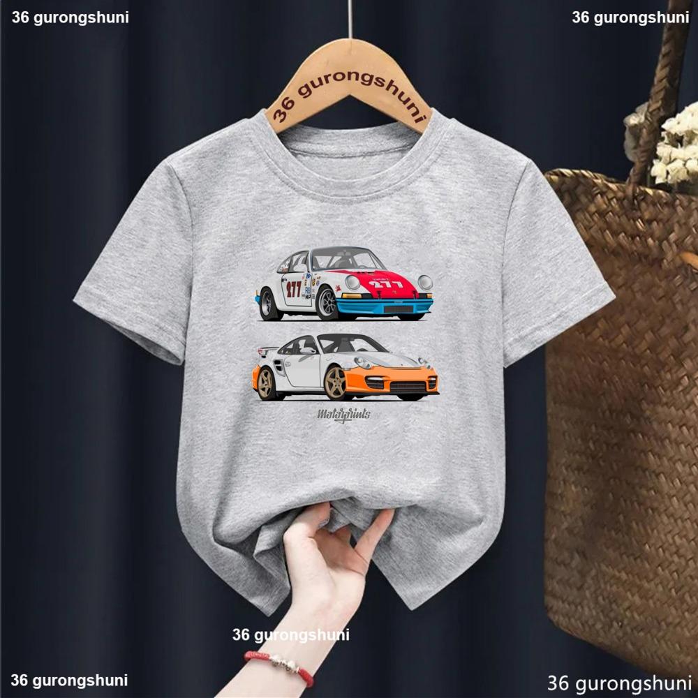 

New Arrival Boys T Shirt Funny Car Cartoon Print Kids Clothes Summer Casual Hip Hop Boys T-Shirt High Quality Short Sleeve Tops 110