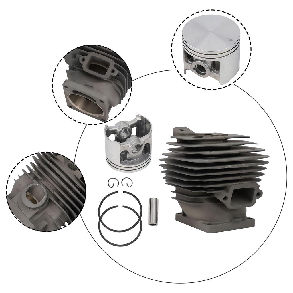 Sustainable 52mm For Nikasil Cylinder and Piston Pin Set for Reliable Operation of MS461 Chainsaw #11280201250