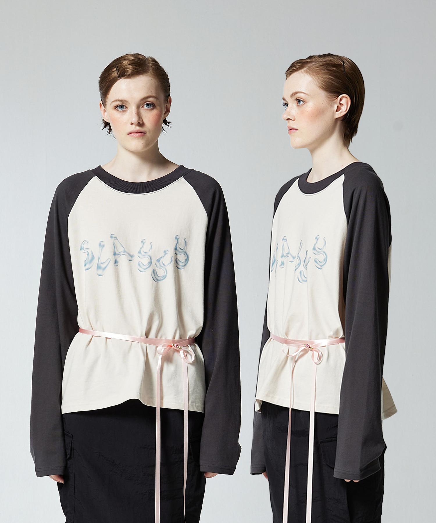 Dear Stalker B. Slay Raglan Tee - 3 Color Free/Grey