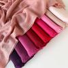 Solid Color Scarf Cotton and Linen Shawl Yarn Women's Summer Sunscreen Headscarf Retro Yarn Lengthened