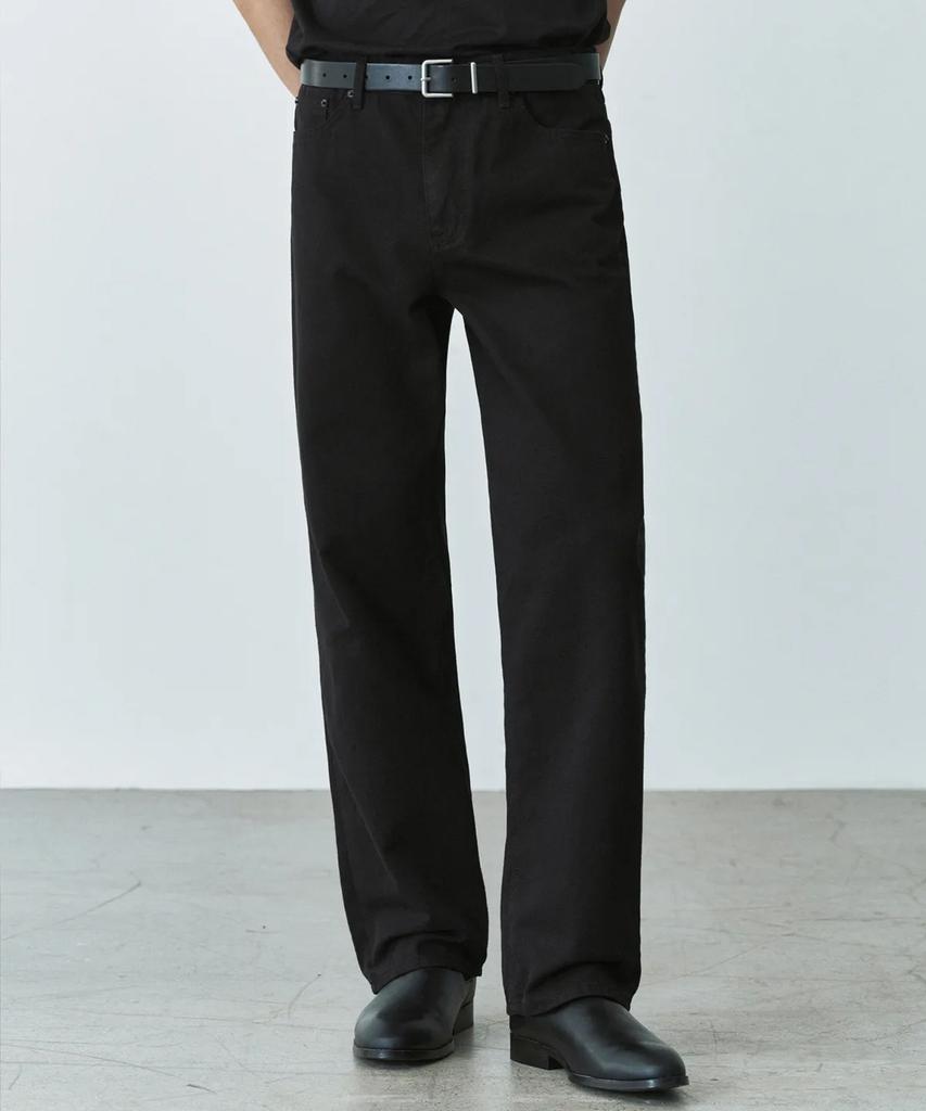 Beulaendideu 1730 Soft Black Jeans [Wide Straight]