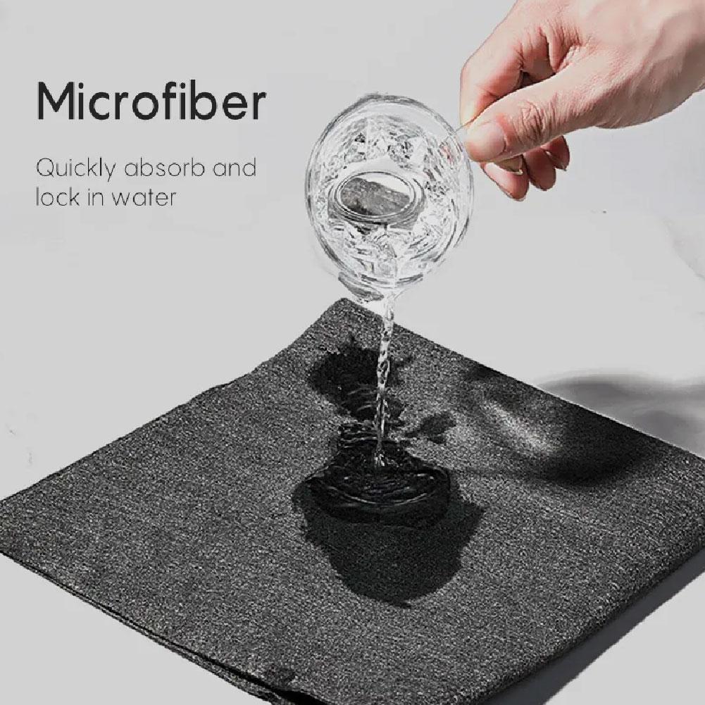 Magic Glass Cleaning Cloths Thick Residue-Free Microfiber Towels for Windows, Mirrors, Kitchen Surfaces Kitchen Towel
