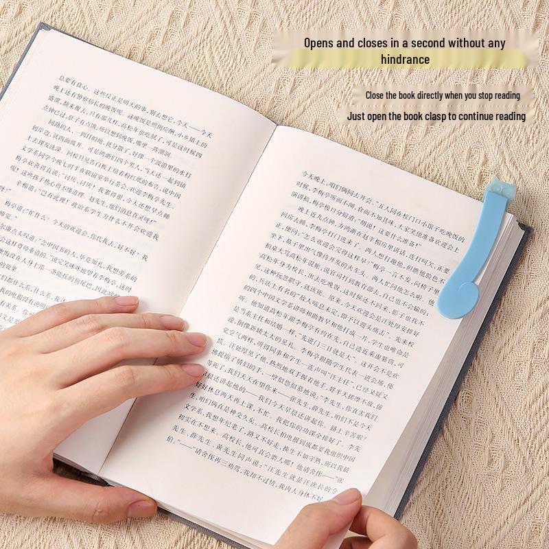 Silicone Page-Following Bookmarks: Durable, Functional, Non-Deformable Clips for Home and Student Use