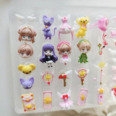 3D Silicone Mold Nail Art Decorations Diy Cardcaptor Sakura Design Manicure Templates For Nails Crafts Transparent Nails Mold