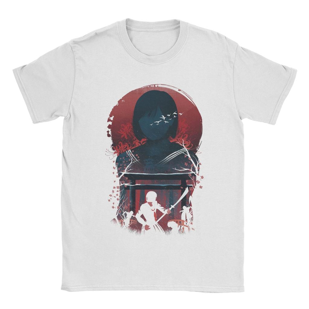 Silent Hill F Hinako T-Shirt Herren Neuheit Baumwoll-Tees Rundhals Kurzarm T-Shirt Grafikbedruckte Oberteile