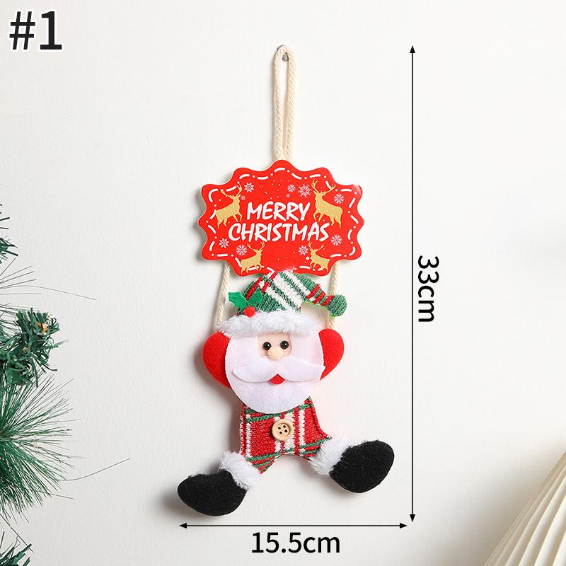 Hanging Christmas Decoraitons Home Wall Decoraitons New Year 2025 Room Decor Santa Claus Ornament for Home Navidad