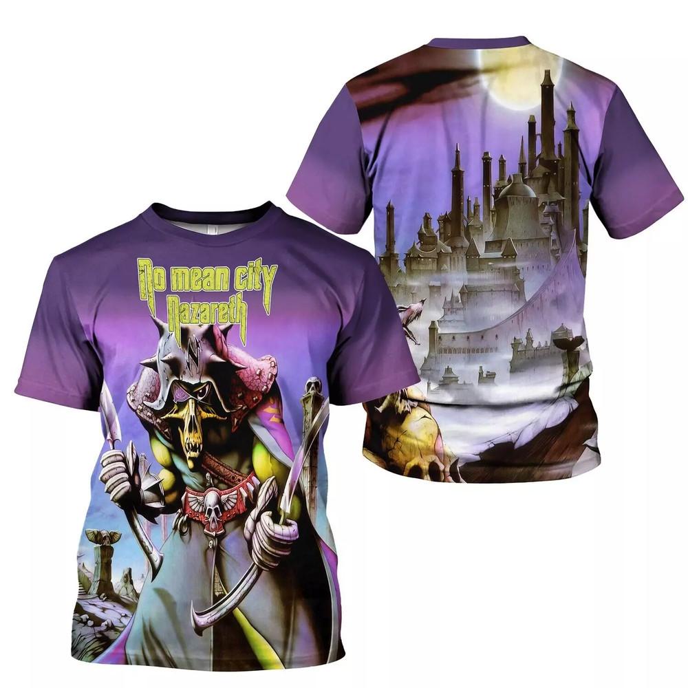 Nazareth No Mean City T-Shirt Size S-5XLFor Rock Band Gift For Fan Unisex T-Shirt XL