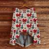 Ladies' Fashionable Casual Long Sleeved Christmas Printed Round Neck Knitted Yarn