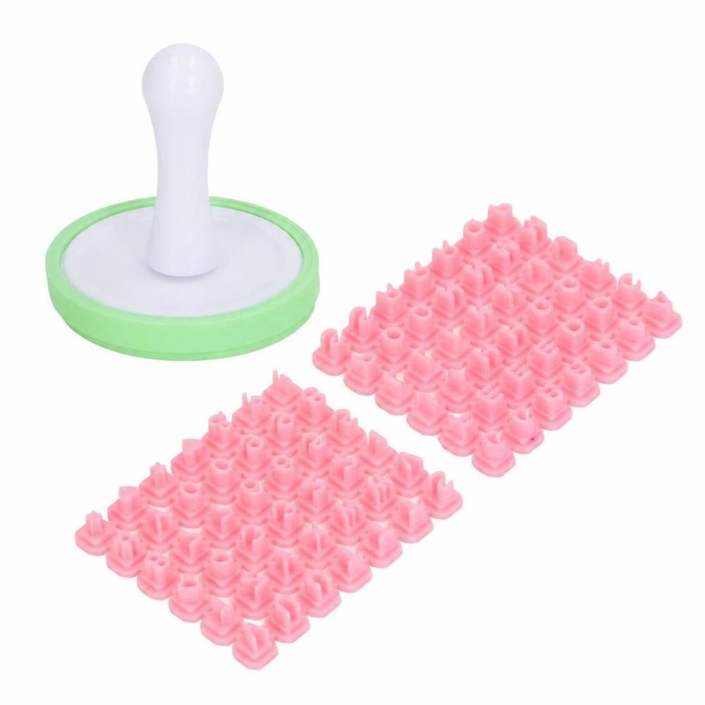 PP + Silicone Alphabet Cookie Stamp Alphabet Shape Letter Fondant Stamp  DIY Craft