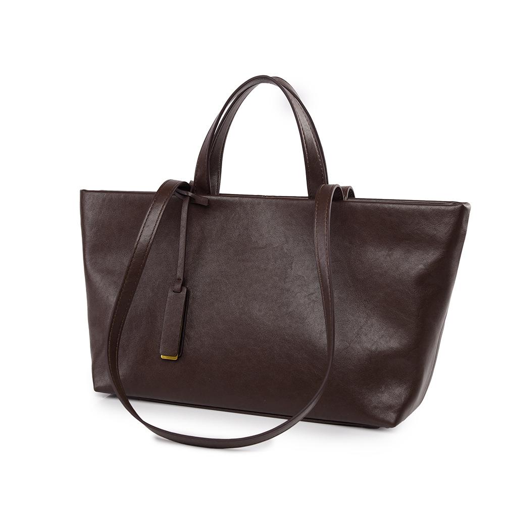

Women s handbag new high-end bag Korean niche underarm bag women s retro fashion large-capacity shoulder bag кофейный