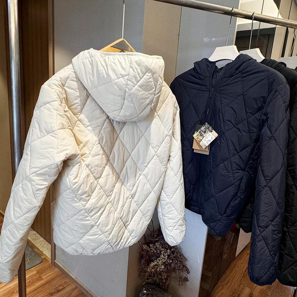 Cozy Quilted Mulberry Silk Hooded Jacket - Japanese Retro Autumn/Winter Style