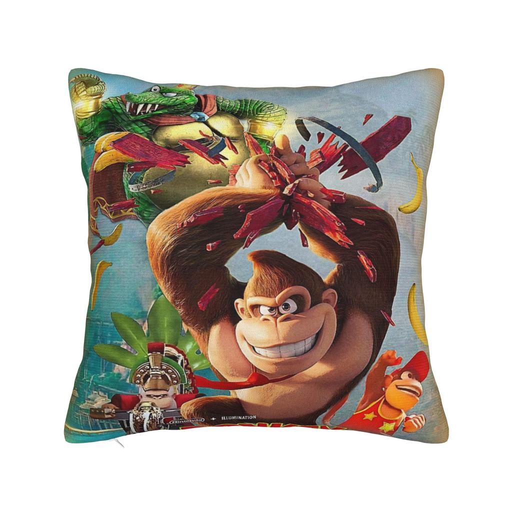 Decorative Pillowcases Donkey Kongs Bananza Games Merch Home  Throw Pillow Case Cover Drop Shipping Multiple Sizes