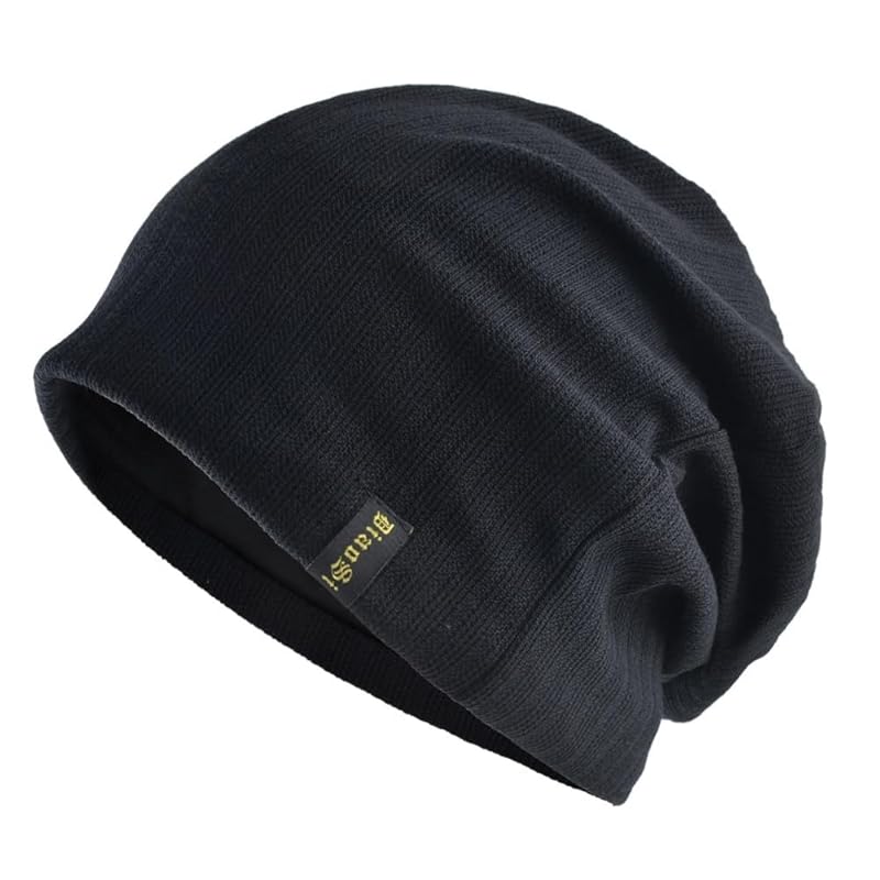 

[RIZUYA] knit hat men s spring autumn winter night cap beanie 3type Fleece lining double structure knit cap sauna hat hat ladies care hat medical hat