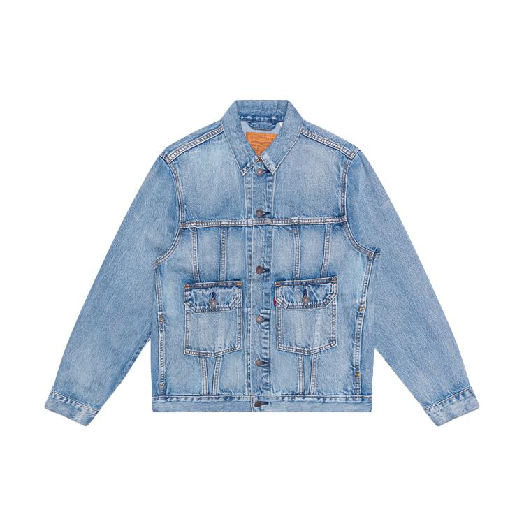 Levi's Lapel Denim Jacket Men's Light Denim Blue 85240-0000