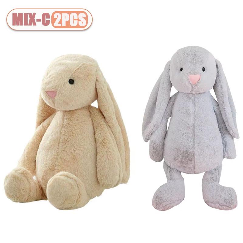 1-4PCS Plush Bunny Doll Children's Sleepy Soothing Doll Rabbit Dolls Shy Pink Rabbit Doll Children Gift Bedroom Plush Ornament