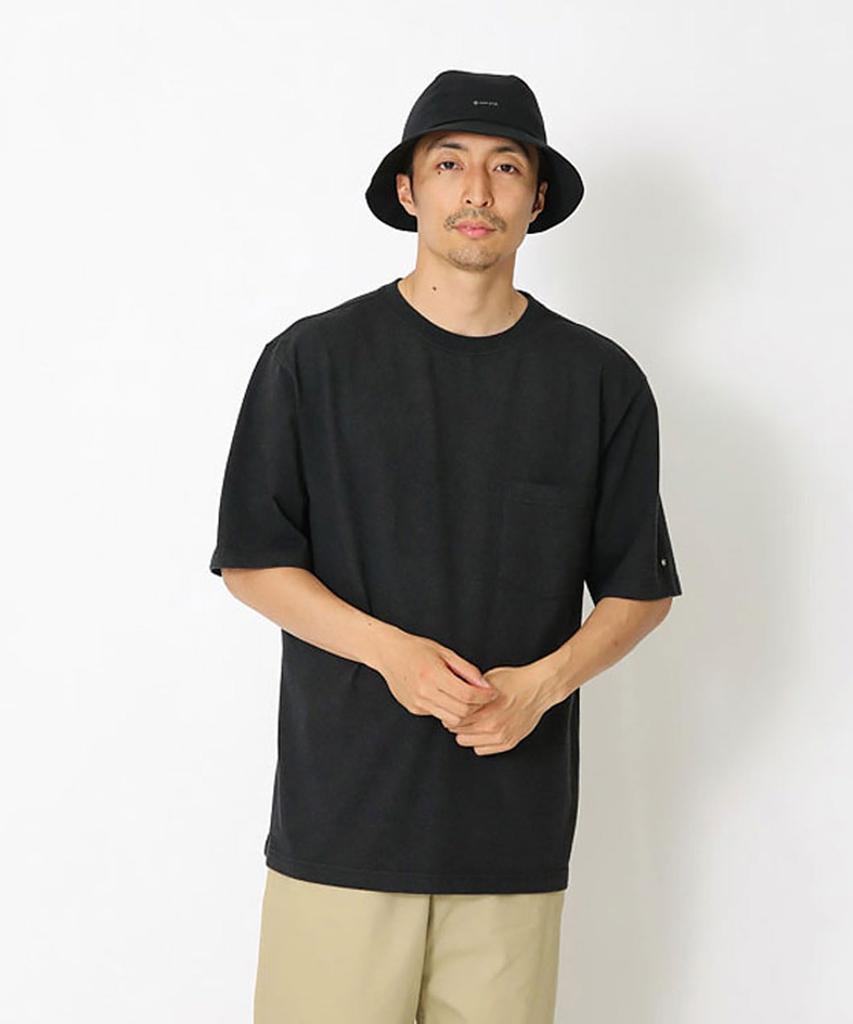 Snow Peak Recycled Cotton Size for and Outdoor T-Shirt, L, BLACK, TS-25SU402 (Suitable Festivals, Camping, Activities)