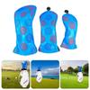 3 ks Voděodolné Potahy na hlavy golfových holí Koženka PU Potah na hlavu golfové hole Vzor ozubeného kola Potah na hlavu fairwayového woodu Golfové příslušenství