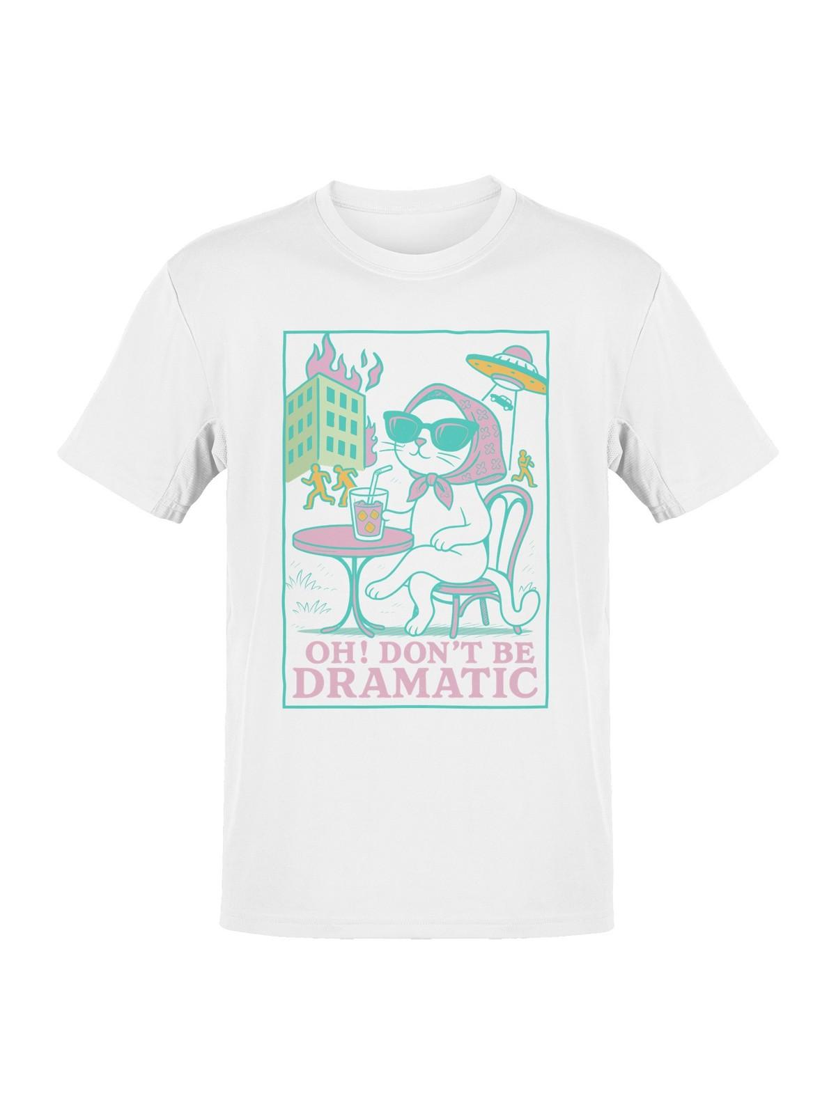 Cool Cat in Chaos Scene Men s T-shirt S